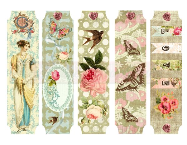 Наклейки в стиле Винтаж