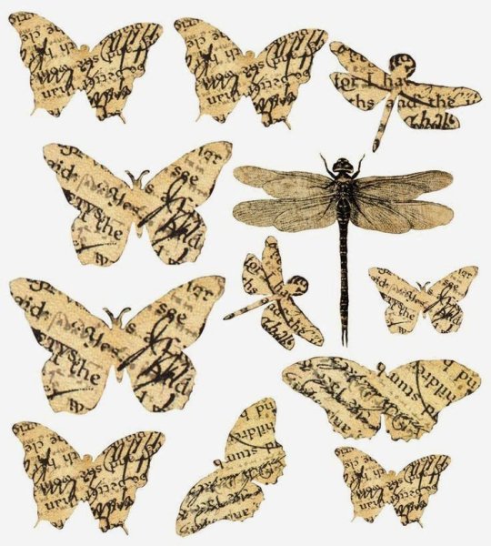 Наклейки в старинном стиле