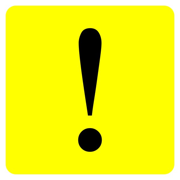 Восклицательный знак трафарет