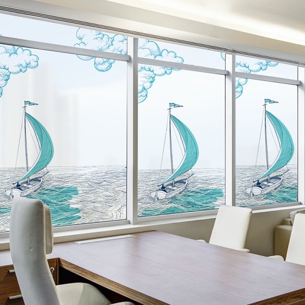 Полупрозрачная пленка на стекло