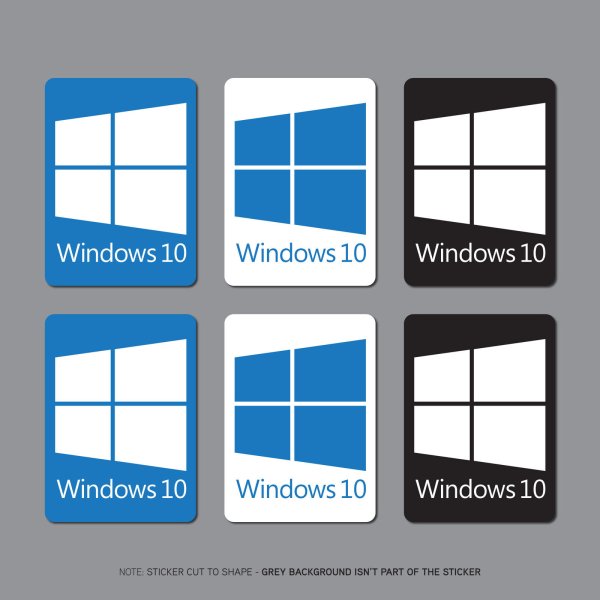 Наклейка Windows 10
