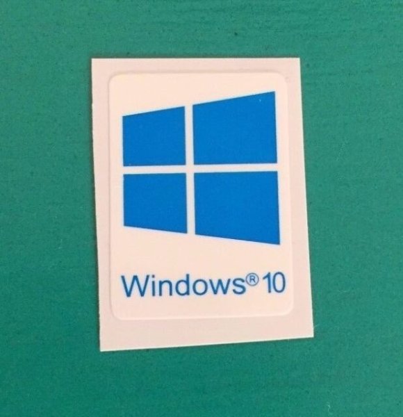 Наклейка виндовс 10