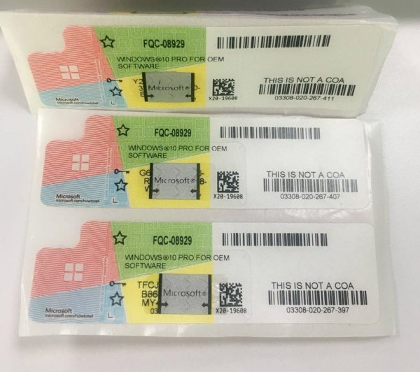 Наклейка Windows 10 Pro OEM