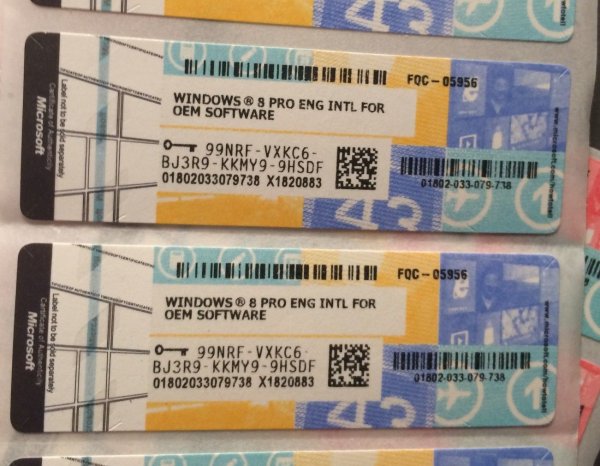 Наклейки Windows 8.1 Pro 64