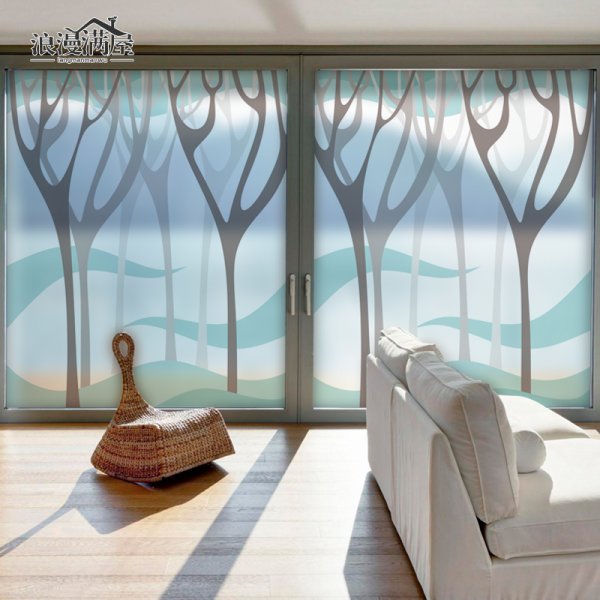 Декорирование стекла пленкой