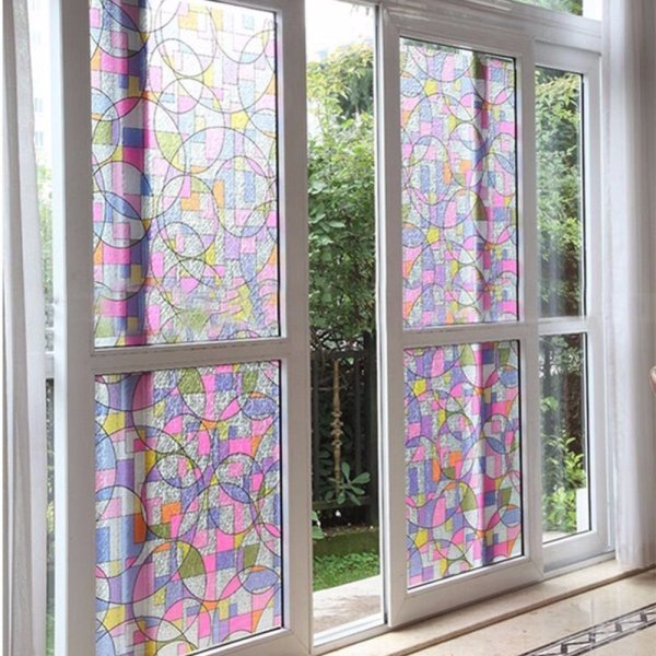 Плёнка на окна декоративная