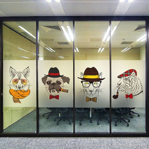 Полупрозрачная пленка на стекло