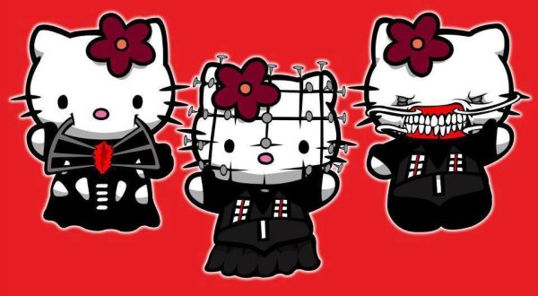 Kuromi hello Kitty Стикеры