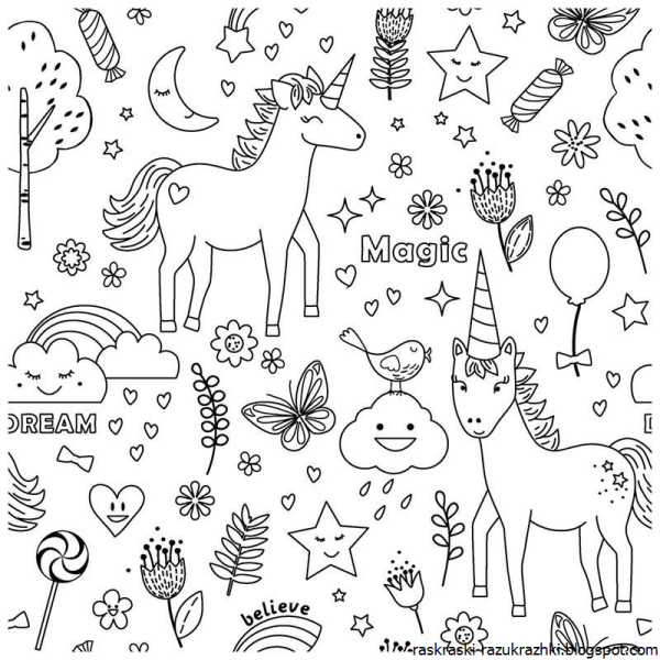 Маленькие раскраски