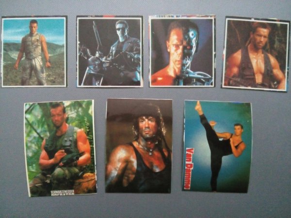 Наклейки от жвачки Арнольд Шварценеггер