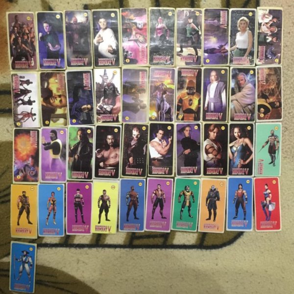 Наклейки мортал комбат из 90-х