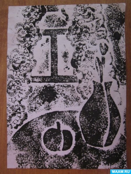 Гравюра на картоне для детей