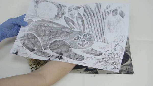 Гравюра на картоне для детей