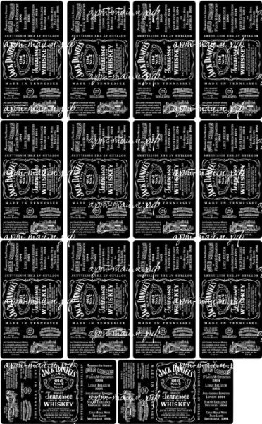 Наклейки на мыло виски Джек Дэниэлс