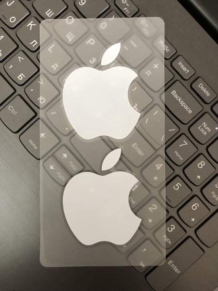 Наклейка яблоко на айфон