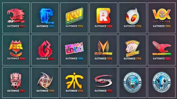 Наклейки КС го Катовице 2014