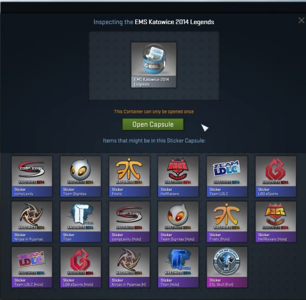 Капсула ESL Katowice 2014