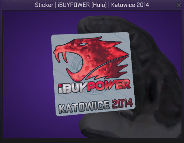 Наклейка IBUYPOWER Katowice 2014 голографическая
