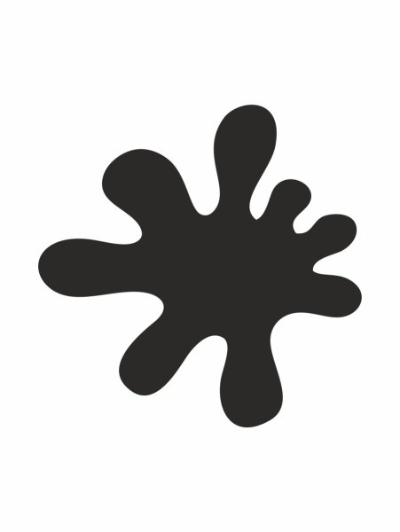 Наклейки чёрные Клякса