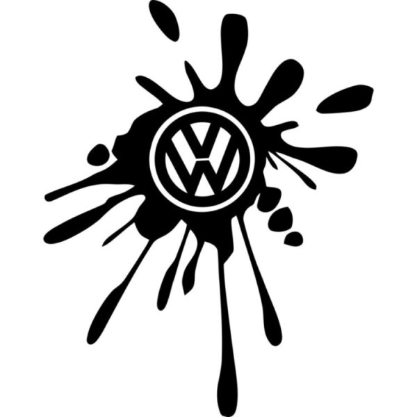 Наклейка Клякса на автомобиль