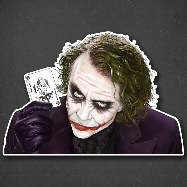 Наклейка на авто "Джокер"