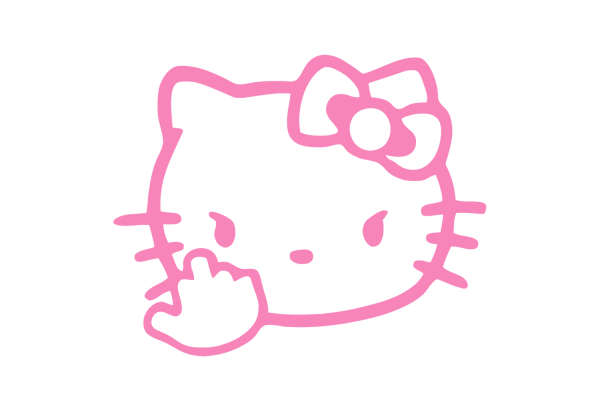 Kuromi hello Kitty Стикеры