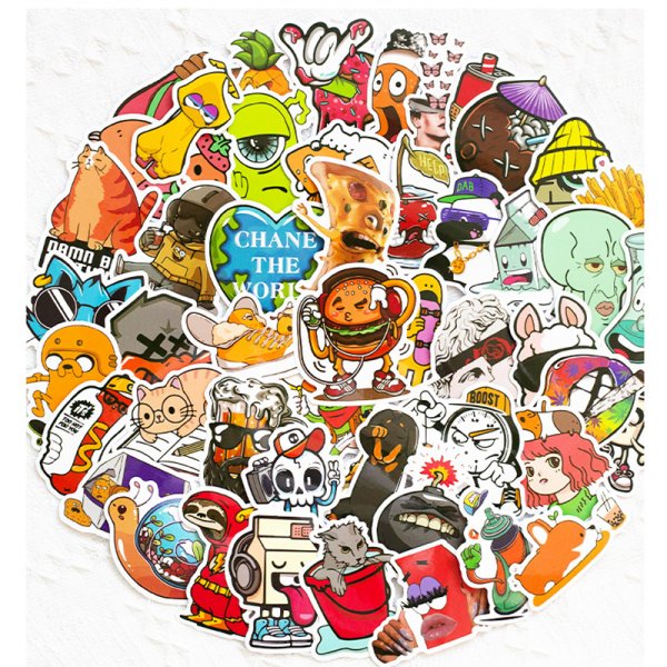 Яркие наклейки