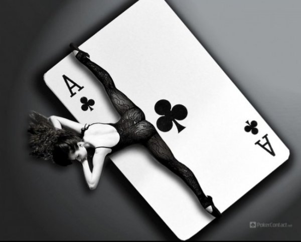 Игральные карты туз крести