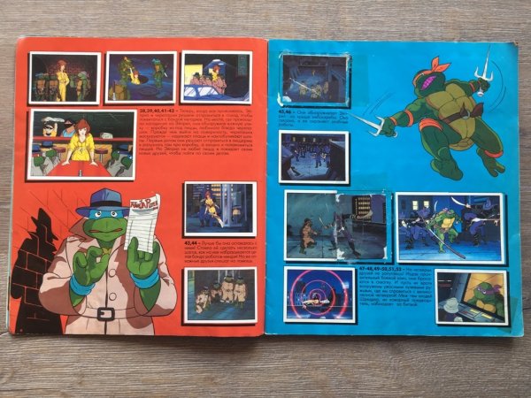 Панини наклейки Черепашки ниндзя