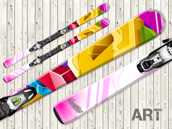 Наклейки на горнолыжную тематику