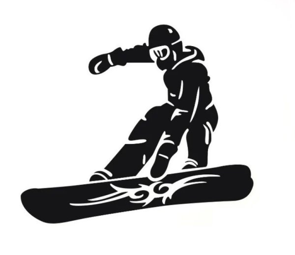 Наклейка сноубордист