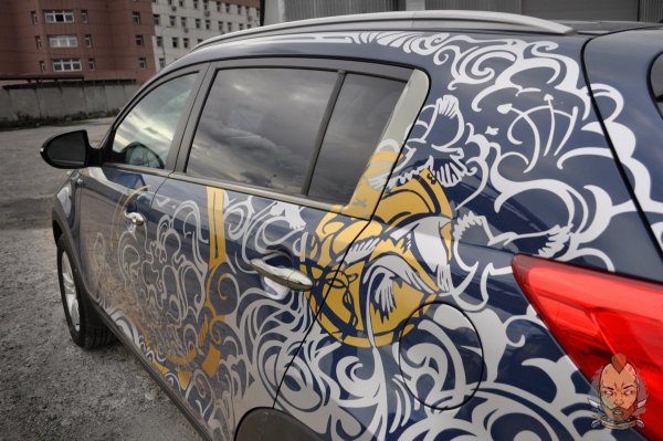 Пленка на авто узор