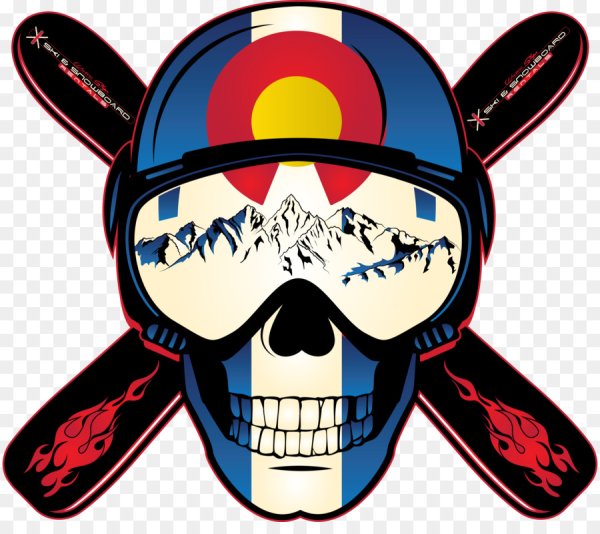 Череп сноубордист