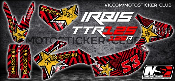 Комплект наклеек для питбайка TTR 110