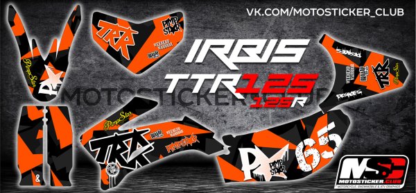 Наклейки на TTR 125 Irbis TTR