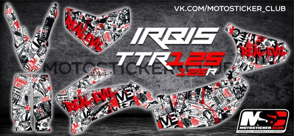 Наклейки на Ирбис ТТР 125
