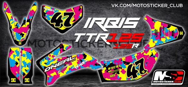 Irbis TTR 125 наклейки КТМ
