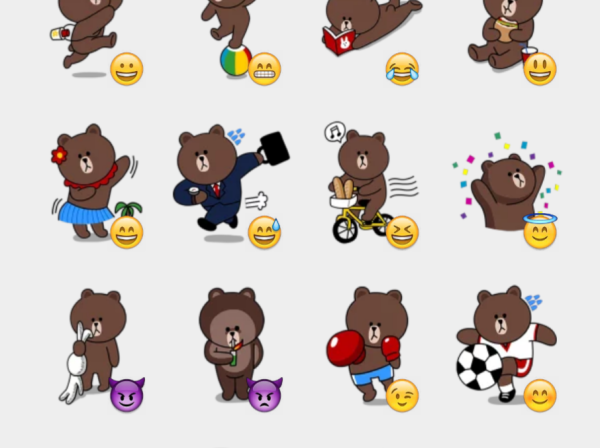 Наклейки в коричневых тонах