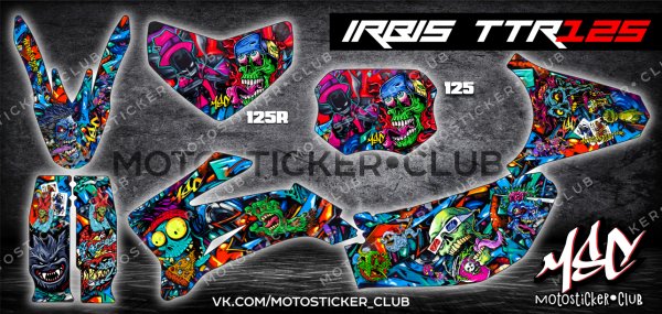 Наклейки на питбайк TTR 125