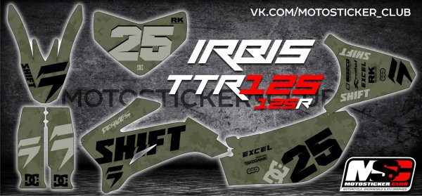 Наклейки набор ttr125 (полный к-т) Lava 4680329028976