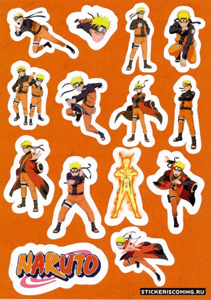 Наклейки по Наруто