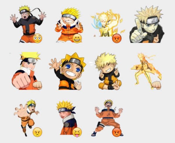 Наруто персонажи цветные