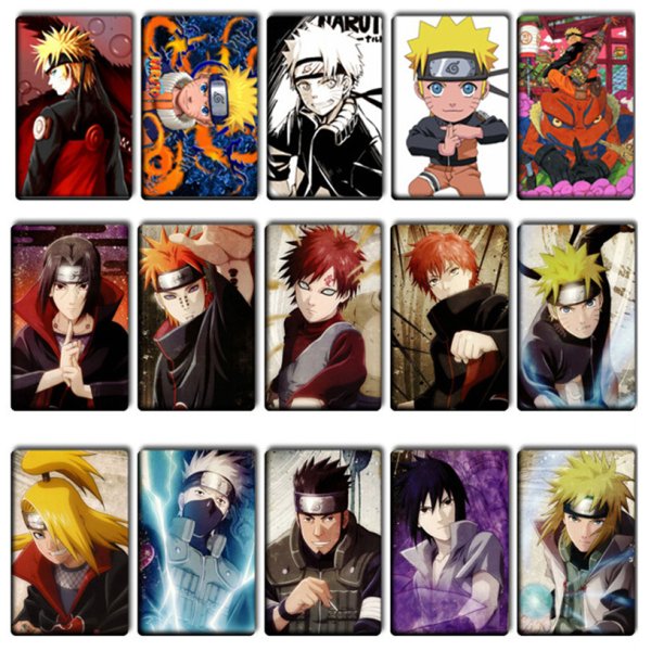Аниме персонажи из Наруто на наклейки
