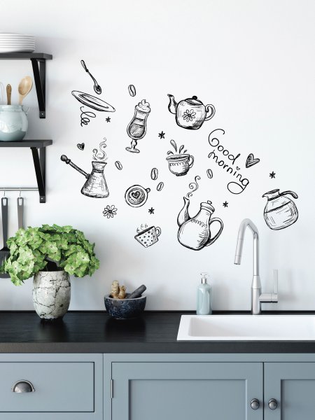 Интерьерные наклейки для кухни