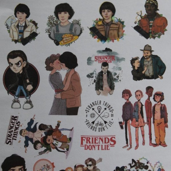 Наклейки очень странные дела