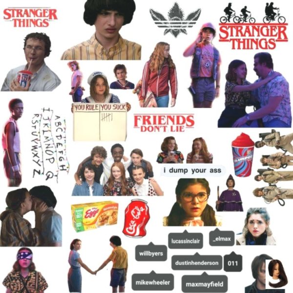 Стикеры для ежедневник к очень странные дела