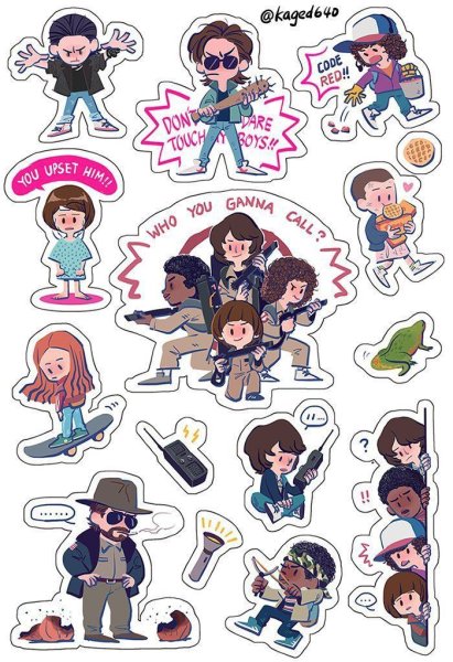Стикеры stranger things