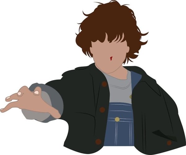 Очень странные дела черно белые Стикеры