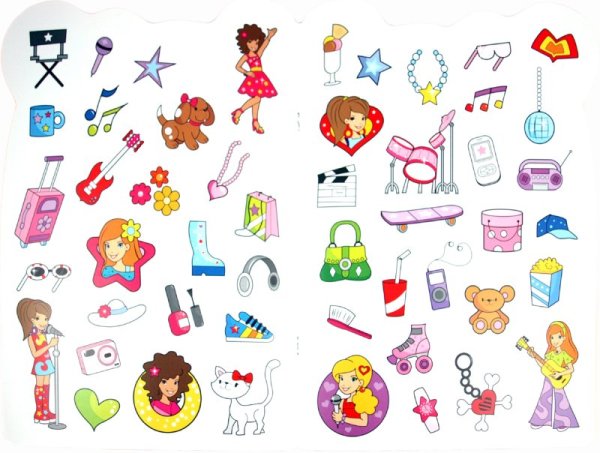 Стикеры для девочек