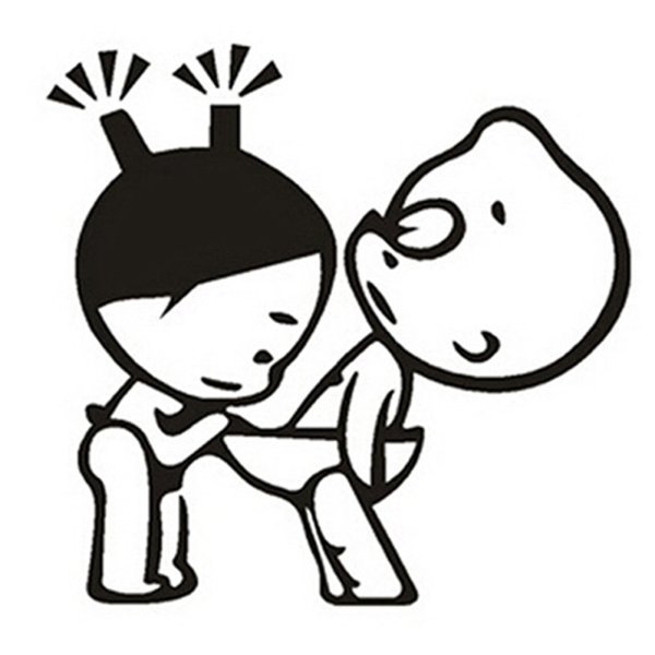 Наклейка девочка